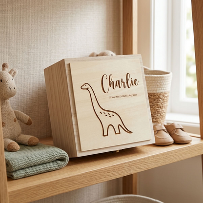 Personalised Wooden Keepsake Box - Multiple Designs to choose from
