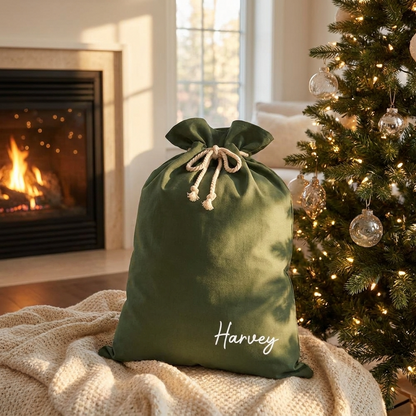 Personalised Canvas Santa Sacks - Multiple Colours