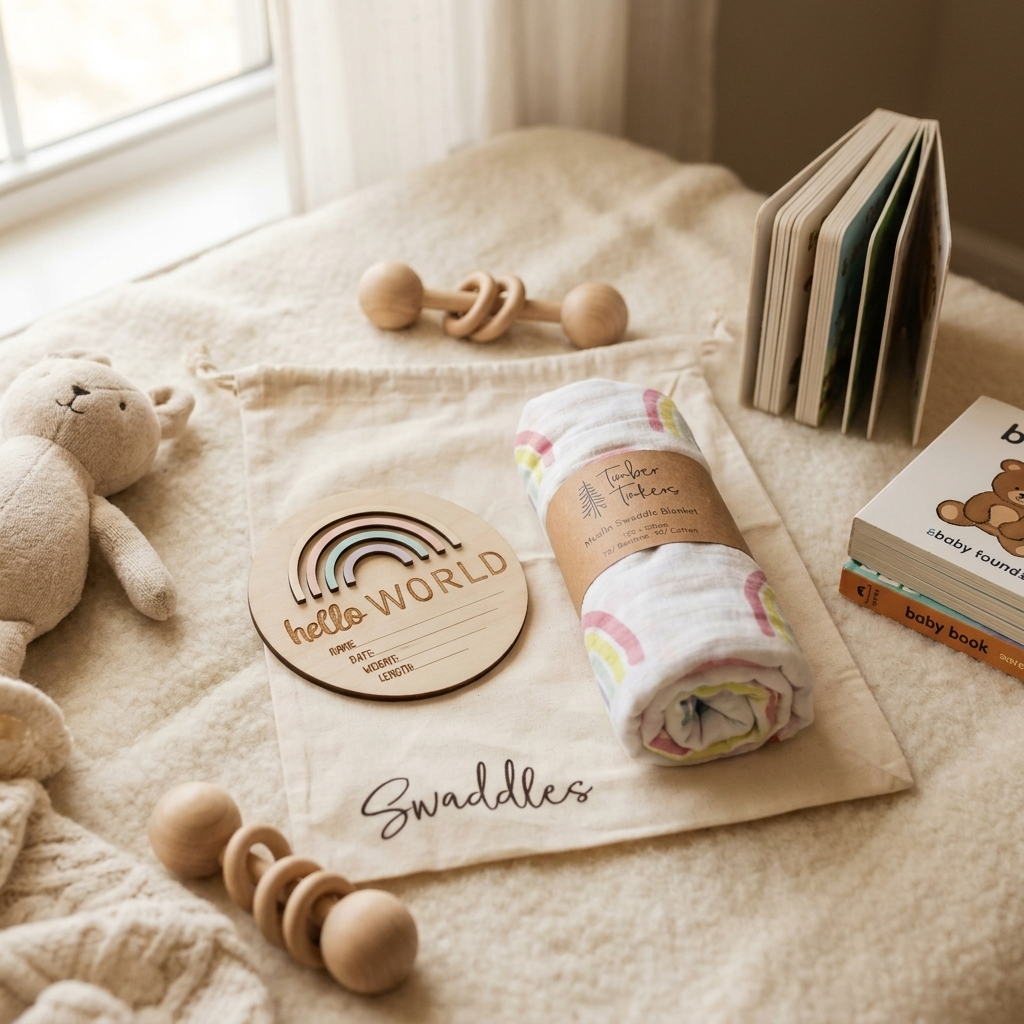 Hospital Bag Organisers + Swaddle Bag