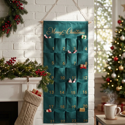 Personalised Large Christmas Advent Calendar - Green - PRE ORDER SHIPS BEG NOV 2026