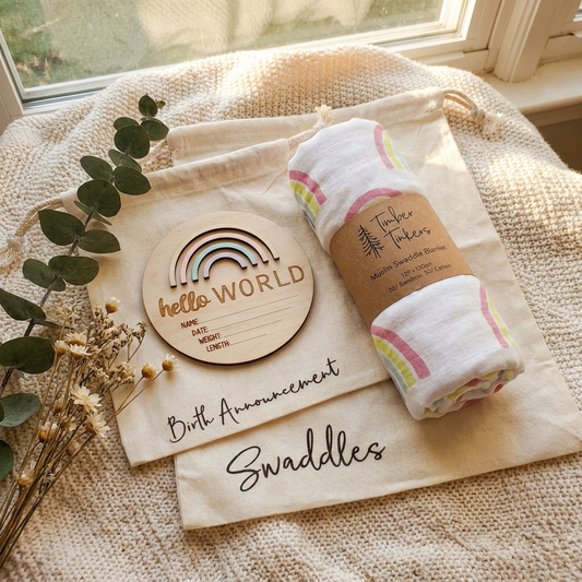 Hospital Bag Organisers + Swaddle Bag