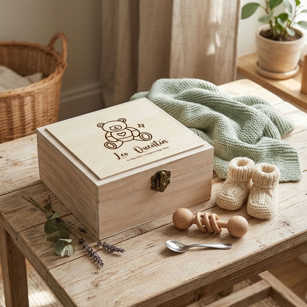 Personalised Wooden Keepsake Box - Multiple Designs to choose from