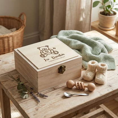 Personalised Wooden Keepsake Box - Multiple Designs to choose from