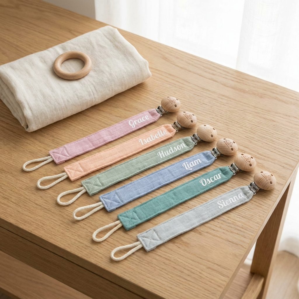Personalised Dummy Clip - Multiple Colours
