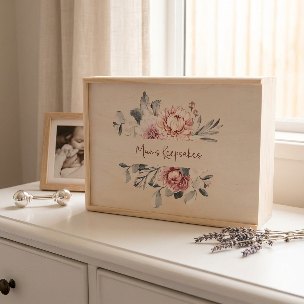 Keepsake Box - Pink Floral