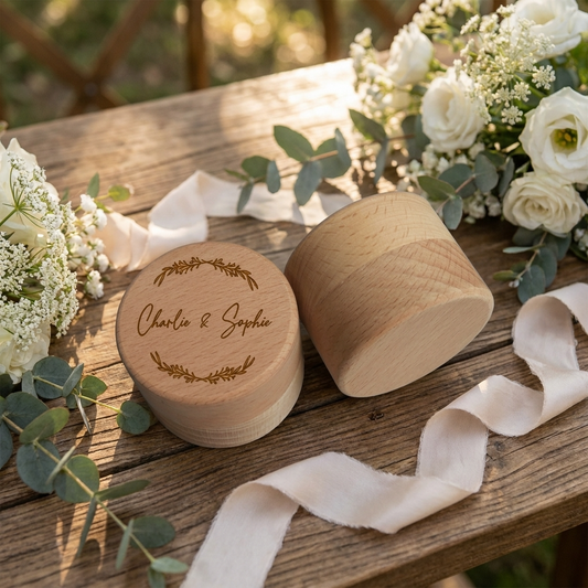 Wedding Ring Box - Wreath