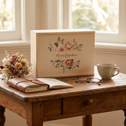 Keepsake Box - Pink Floral