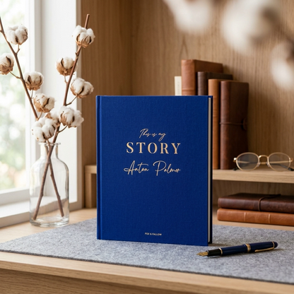 This Is My Story Memoir Journal Navy