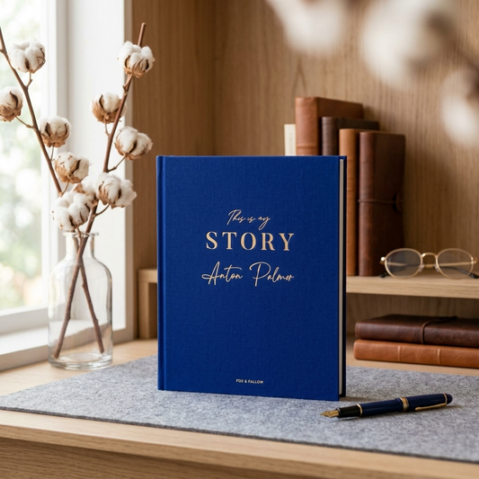 This Is My Story Memoir Journal Navy