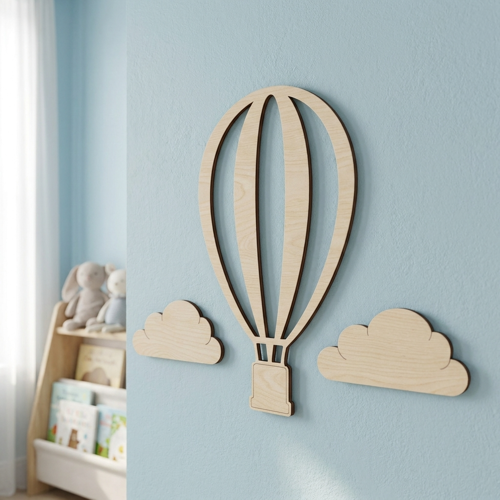 Hot Air Balloon Wall Decal