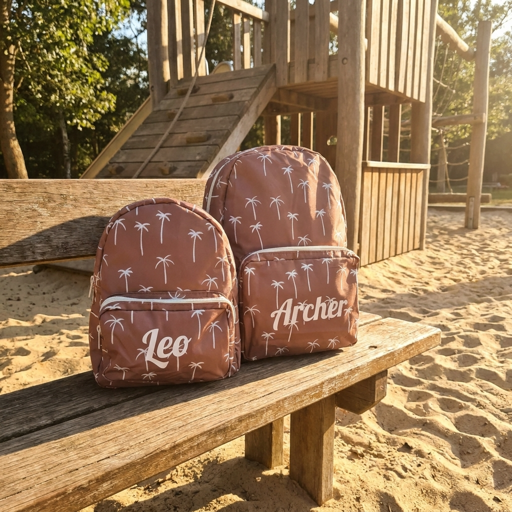 Personalised Kids Backpack - Palm Tree