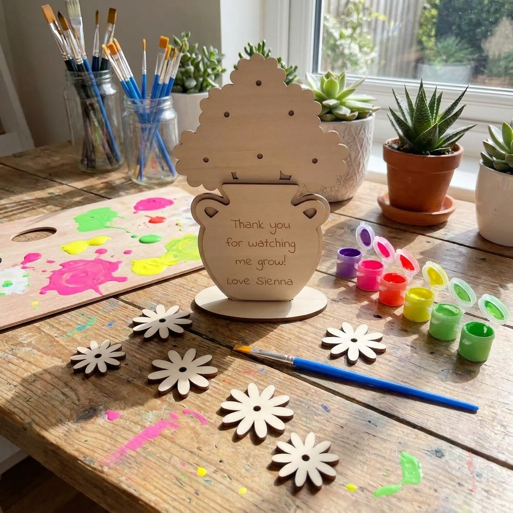 Personalised Flower Paint Kit