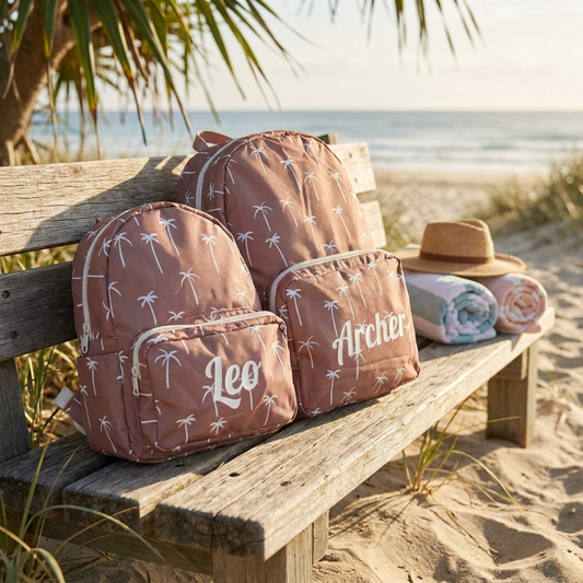 Personalised Kids Backpack - Palm Tree