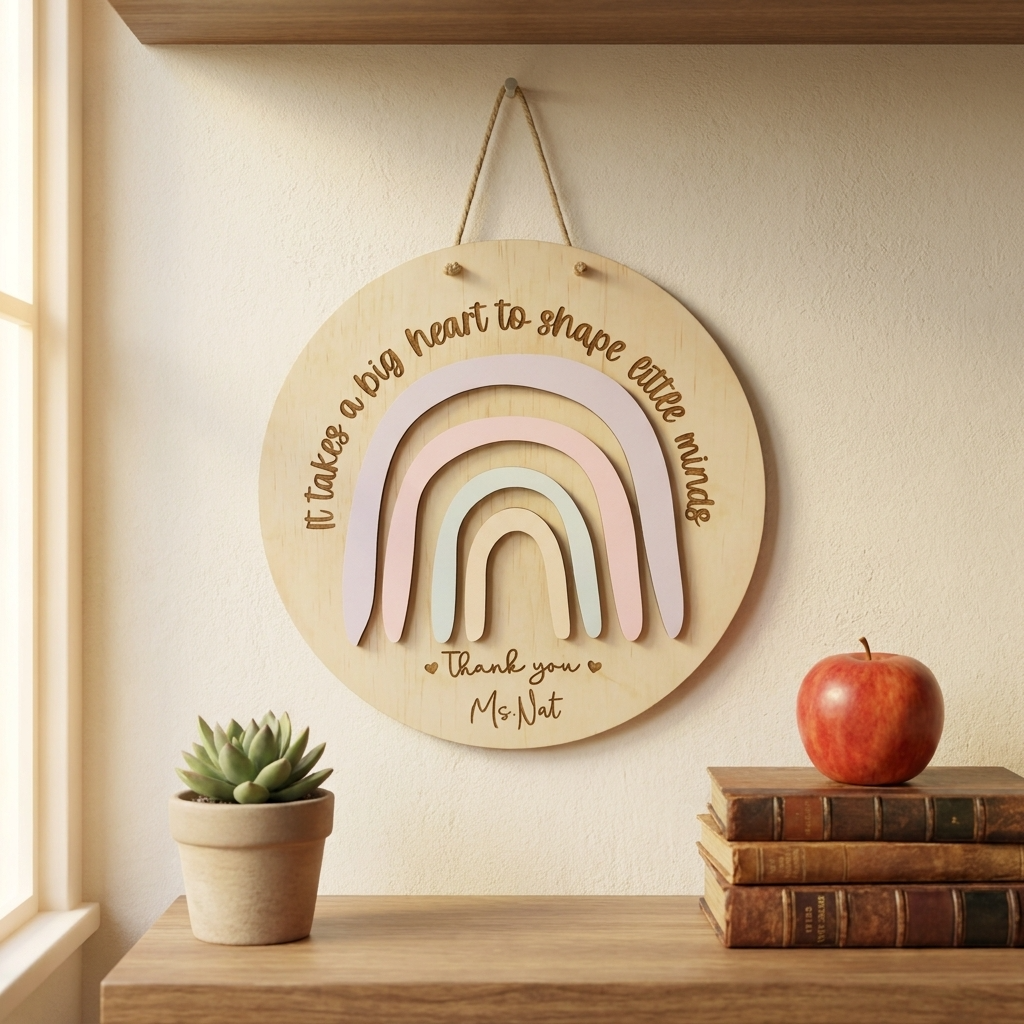 Big Hearts Teacher Plaque