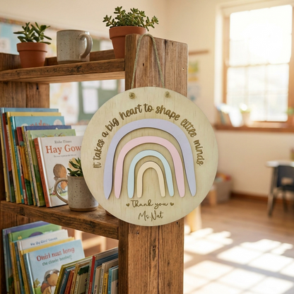 Big Hearts Teacher Plaque