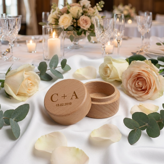 Wedding Ring Box - Initials