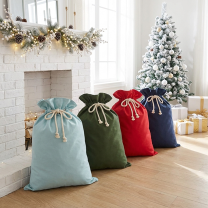 Non Personalised Canvas Santa Sacks - Multi Colours