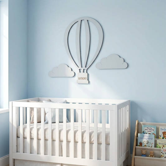 Personalised Hot Air Balloon Wall Decal