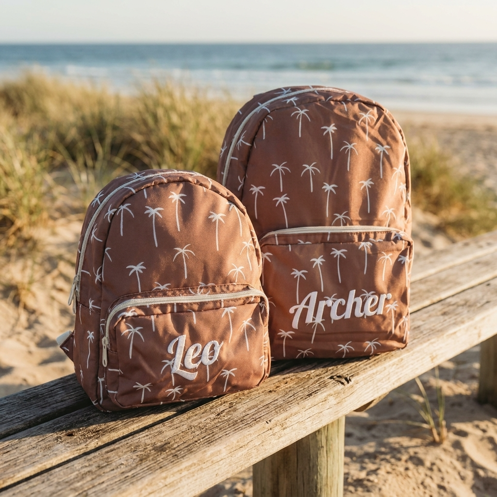 Personalised Kids Backpack - Palm Tree