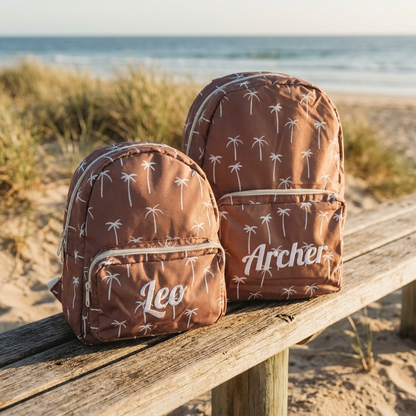 Personalised Kids Backpack - Palm Tree