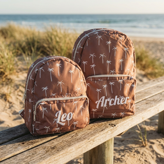 Personalised Kids Backpack - Palm Tree