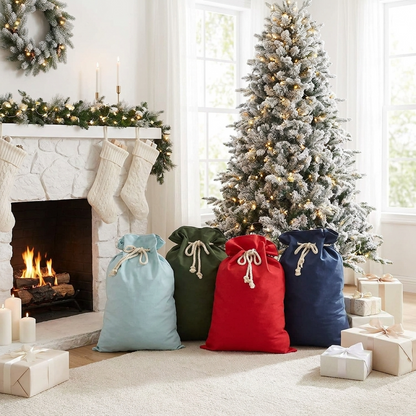 Non Personalised Canvas Santa Sacks - Multi Colours