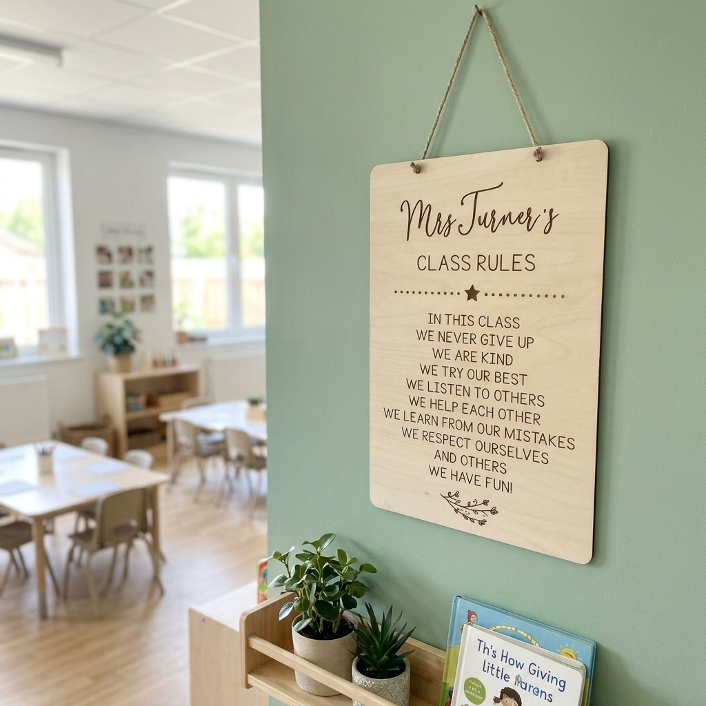 Teacher Class Rules Plaque