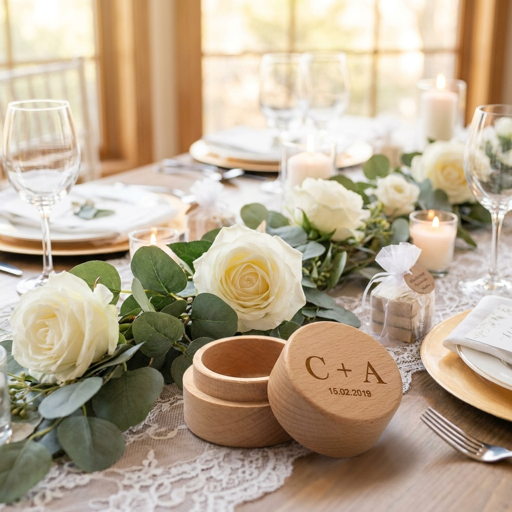 Wedding Ring Box - Initials