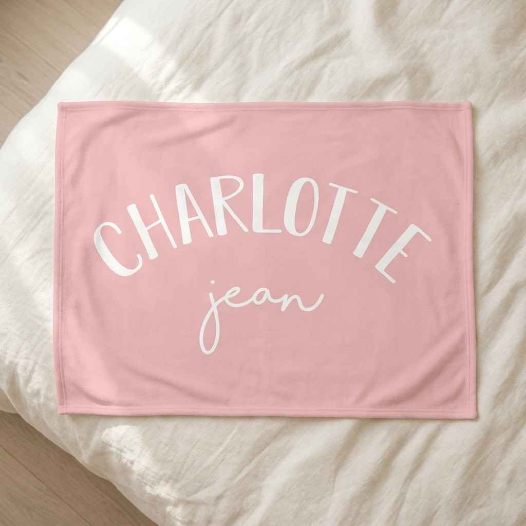 Blanket - 2 Names Multiple Colours