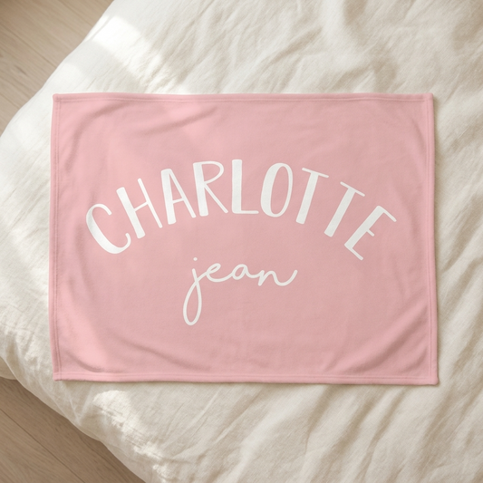 Blanket - 2 Names Multiple Colours