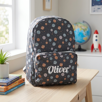 Personalised Kids Backpack - Space