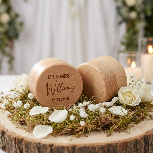 Wedding Ring Box - Mr & Mrs