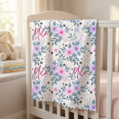 Blanket - Purple Flower