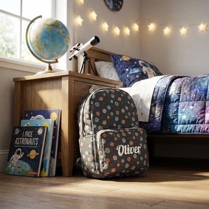 Personalised Kids Backpack - Space
