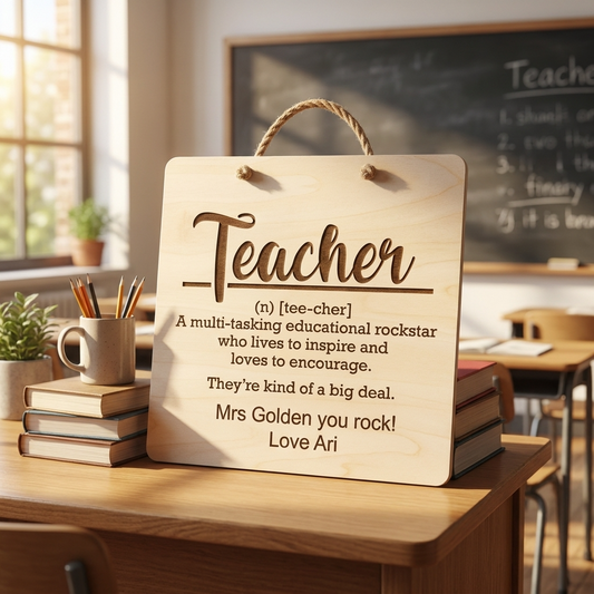 Teacher Defininton Plaque