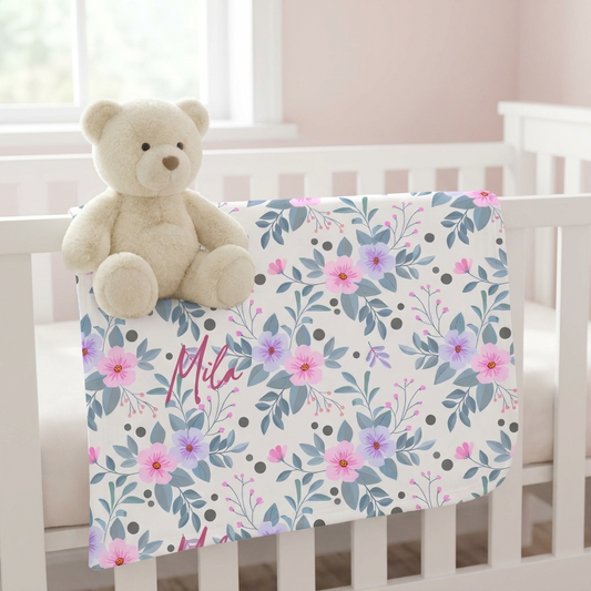 Blanket - Purple Flower
