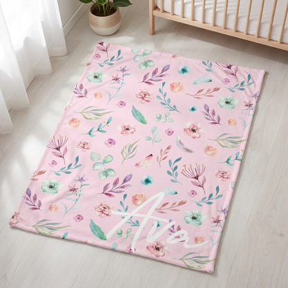 Blanket - Pink Floral