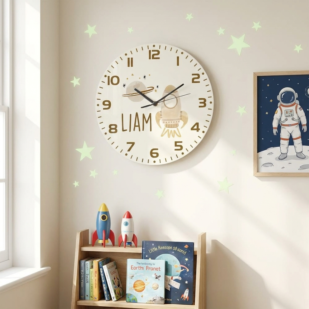 Personalised Clock - Space