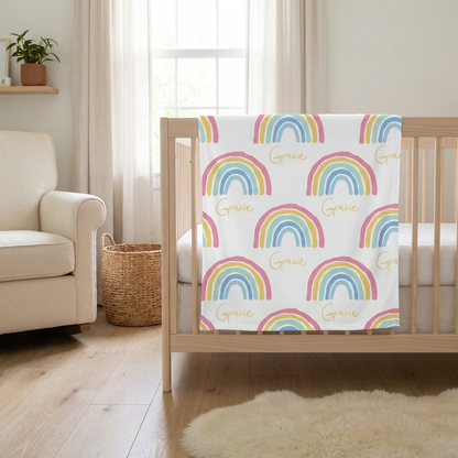 Blanket - Pastel Rainbow