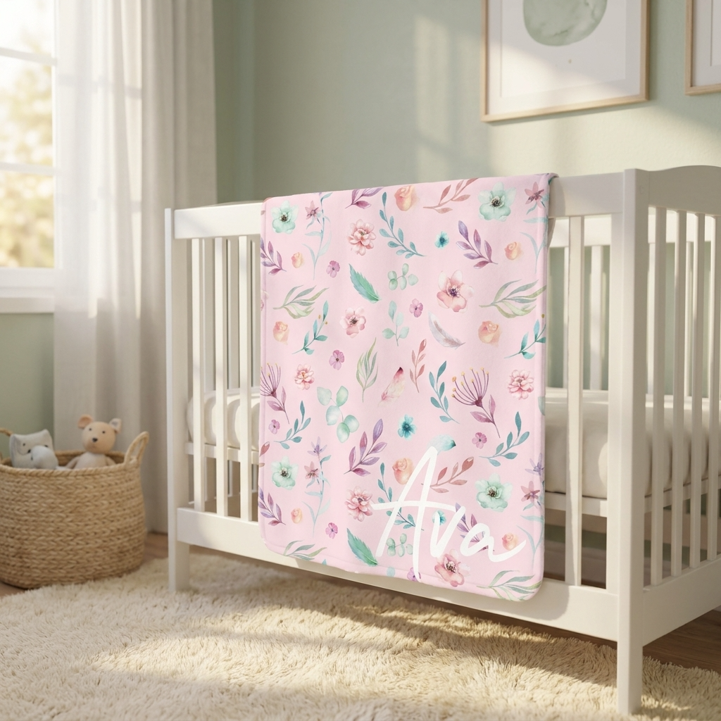 Blanket - Pink Floral
