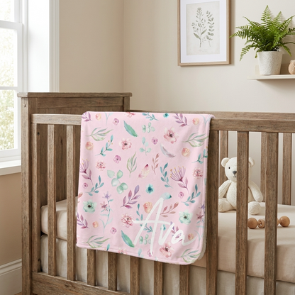 Blanket - Pink Floral