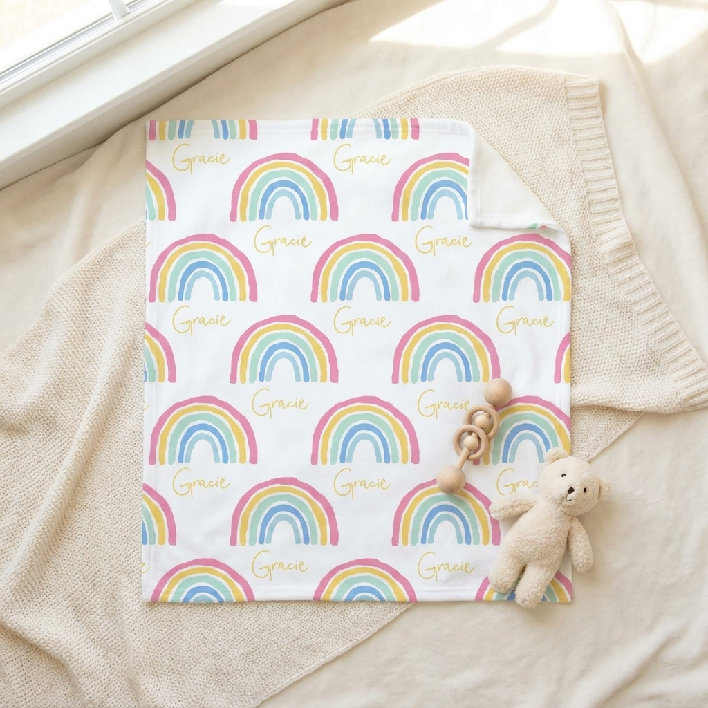 Blanket - Pastel Rainbow