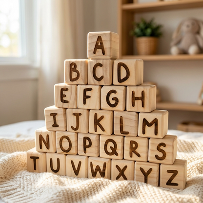 Wooden Alphabet Blocks