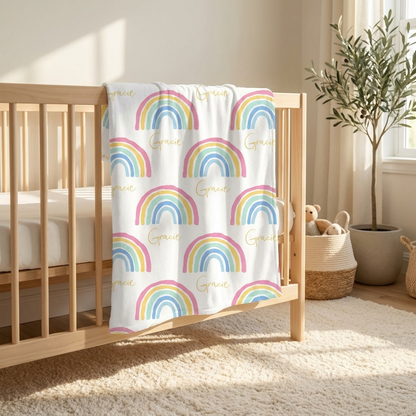 Blanket - Pastel Rainbow