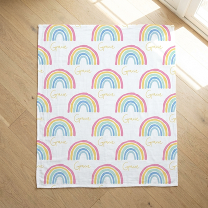 Blanket - Pastel Rainbow