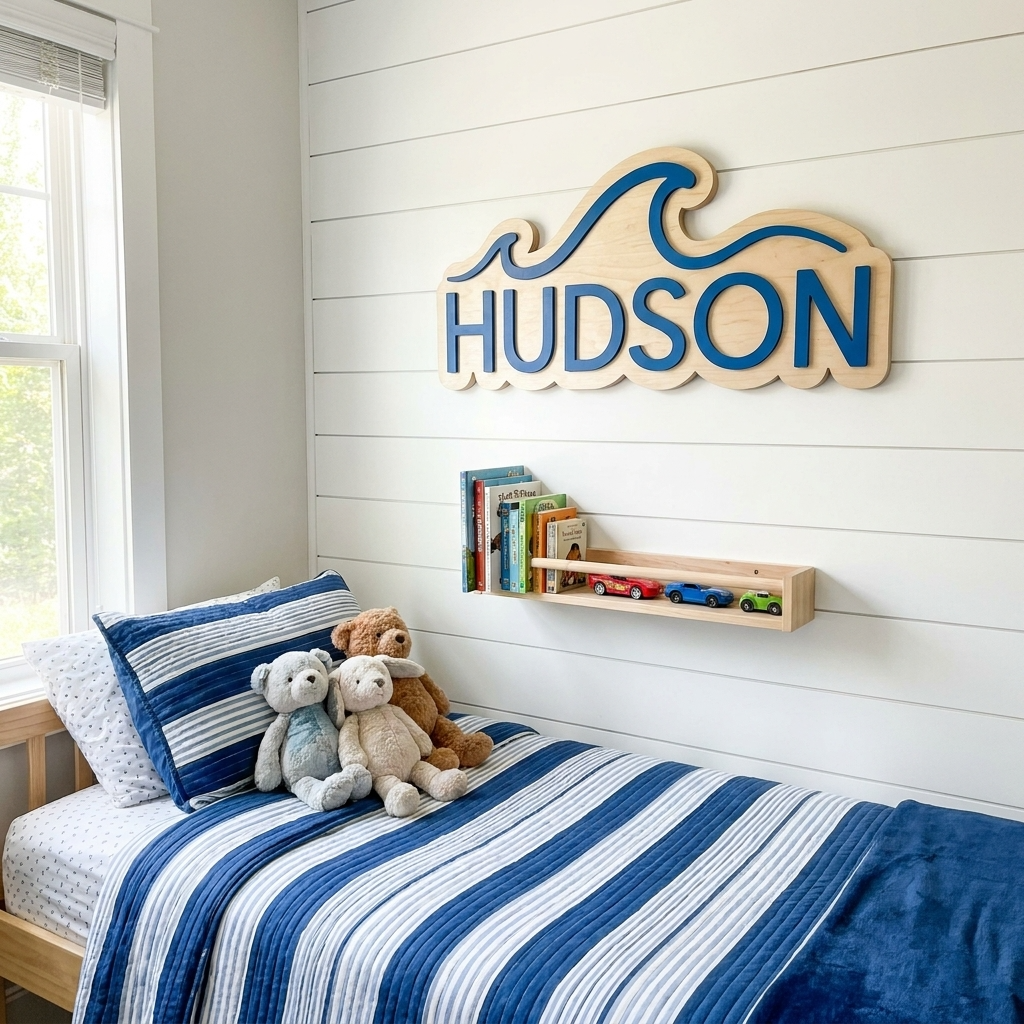 Wave Name Plaque