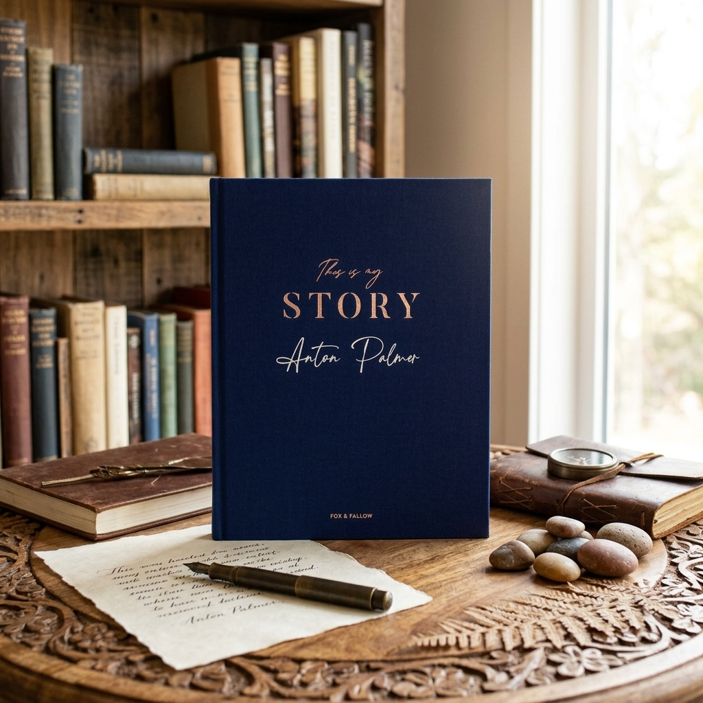 This Is My Story Memoir Journal Navy