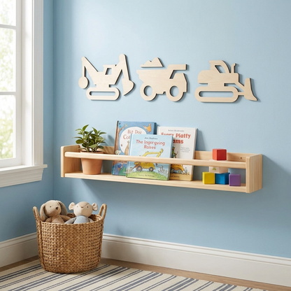 Construction Vehicles Wall Decals