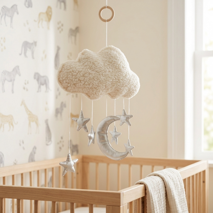 Cloud Moon & Stars Nursery Mobile