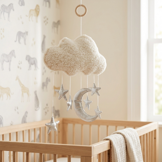 Cloud Moon & Stars Nursery Mobile